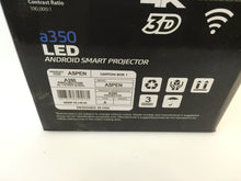 Load image into Gallery viewer, Aspen Projection A350 3D Optimized Light Full HDMI LED Android Smart Projector