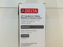Load image into Gallery viewer, Delta SDBR009-BN-R Silverton 20" Handles for Shower & Bathtub Door Nickel