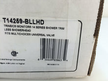 Load image into Gallery viewer, Delta T14259-BLLHD Trinsic Monitor 14Series Shower Trim Less Shower Head Black