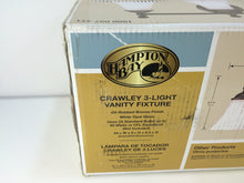 Load image into Gallery viewer, Hampton Bay AD065-W3 Crawley 3-Light Oil-Rubbed Bronze Vanity Light 1000037471