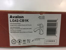 Load image into Gallery viewer, Pfister LG42-CB1K Avalon 1-Hole 1-Handle Bathroom Faucet in Brushed Nickel