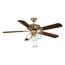 Load image into Gallery viewer, Glendale II 52 in. Flemish Brass Indoor Ceiling Fan with Light Kit 1000031044