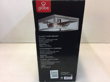 Load image into Gallery viewer, Globe Electric 65747 Memphis 2-Light Chrome Flush Mount Ceiling Light