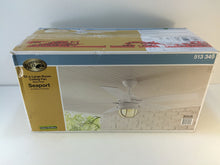 Load image into Gallery viewer, Hampton Bay AL634-WH Seaport 52 in. Indoor/Outdoor White Ceiling Fan 513349