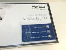 Load image into Gallery viewer, Glacier Bay FM16C73C 1-Hole 1-Handle Vessel Bathroom Faucet Chrome 732443