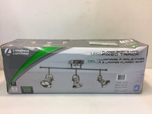 Load image into Gallery viewer, Lithonia Lighting Flared Skirt 3-Light Brushed Nickel Track Lighting Fixture