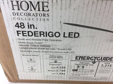 Load image into Gallery viewer, Home Decorators SW1618MBK Federigo 48" LED Indoor Matte Black Ceiling Fan