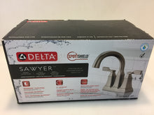 Load image into Gallery viewer, Delta 25766LF-SP Sawyer Spotshield Brushed Nickel 4" Centerset Bath Sink Faucet