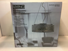 Load image into Gallery viewer, Decor Living 104327GB-15 3-Light Crystal and Chrome Chandelier