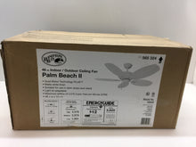 Load image into Gallery viewer, Hampton Bay Palm Beach II 48 in. Matte White Ceiling Fan 59699