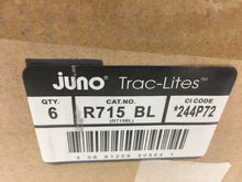 Load image into Gallery viewer, 6-PACK Juno Flare GU10 Black Track Lighting Head R715 BL