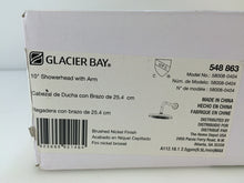 Load image into Gallery viewer, Glacier Bay 58008-0404 1-Spray 10" Round Raincan Showerhead, Brushed Nickel