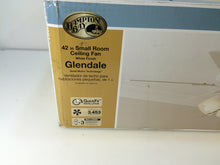 Load image into Gallery viewer, Hampton Bay AM212-WH Glendale 42 in. White Ceiling Fan 1000044891