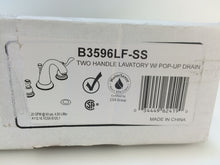 Load image into Gallery viewer, Delta B3596LF-SS Windemere 8" Widespread 2-Handle Bathroom Faucet Stainless