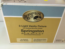 Load image into Gallery viewer, Hampton Bay EFH1393M/ORB Springston Oil Rubbed Bronze Vanity Light 1000016301