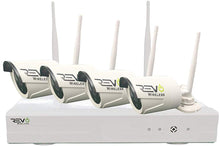 Load image into Gallery viewer, Revo America Wireless 4 Ch. NVR Surveillance System 4 HD Bullet Cameras RW4NVR1