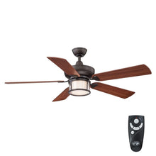 Load image into Gallery viewer, Hampton Bay AL995-ORB Tipton II 52" Oil-Rubbed Bronze Ceiling Fan with Light Kit