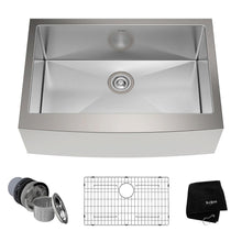 Load image into Gallery viewer, KRAUS KHF200-30 Farmhouse Apron Front Stainless Steel 30" Kitchen Sink Kit