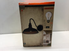 Load image into Gallery viewer, Sylvania 60062 Easton 1Light Antique Black Outdoor Wall Mount Barn Light Sconce