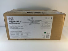Load image into Gallery viewer, Hampton Bay YG115-MWH Edgewater II 52" Matte White Ceiling Fan 593560