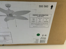 Load image into Gallery viewer, Hampton Bay YG115-MWH Edgewater II 52" Matte White Ceiling Fan 593560