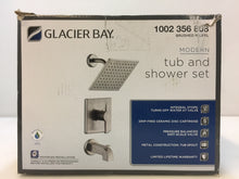 Load image into Gallery viewer, Glacier Bay HD873X-6104 Modern 1-Handle Tub & Shower Faucet Brushed Nickel