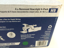 Load image into Gallery viewer, CE HBR2000BA-6PK 4" White Recessed Non-IC New Construction Housing 679077