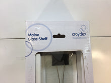 Load image into Gallery viewer, Croydex WA971422 Maine 4.92"x3.15"x23.62" Wall-Mounted Glass Bathroom Shelf