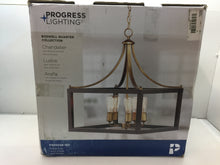Load image into Gallery viewer, Progress Lighting Boswell Quarter 5-Light Vintage Brass Pendant P400249-163