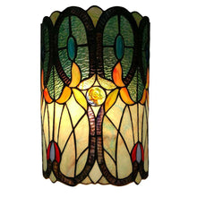 Load image into Gallery viewer, Amora Lighting 2-Light Dark Brown Tiffany Style Floral Sconce AM247WL10