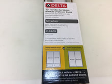 Load image into Gallery viewer, Delta SDBR009-BN-R Silverton 20" Handles for Sliding Shower Bathtub Door Nickel