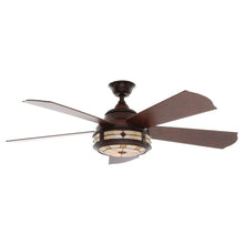 Load image into Gallery viewer, Hampton Bay AC386-WB Savona 52" Weathered Bronze Ceiling Fan
