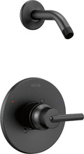 Load image into Gallery viewer, Delta T14259-BLLHD Trinsic Monitor 14Series Shower Trim Less Shower Head Black