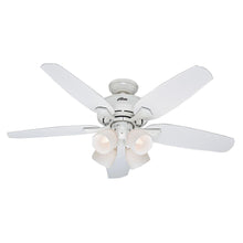 Load image into Gallery viewer, Hunter 52072 Channing 52 in. Indoor White Ceiling Fan with Light Kit