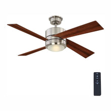 Load image into Gallery viewer, Home Decorators Healy 48 in. LED Indoor Brushed Nickel Ceiling Fan YG337-BN