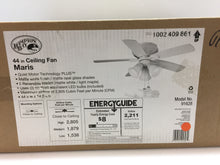 Load image into Gallery viewer, Hampton Bay Maris 91628 44 in. LED Indoor Matte White Ceiling Fan 1002409861