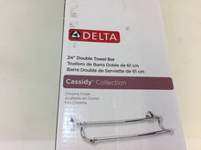 Load image into Gallery viewer, Delta 79725 Cassidy 24 in. Double Towel Bar in Chrome