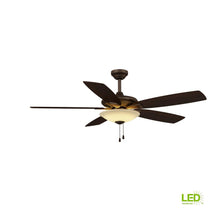 Load image into Gallery viewer, Hampton Bay 14601 Menage 52" LED Indoor Oil Rubbed Bronze Ceiling Fan 766787