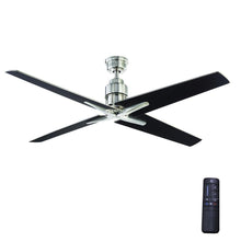 Load image into Gallery viewer, Home Decorators YG588-BN Virginia Highland 56 in. Brushed Nickel Ceiling Fan
