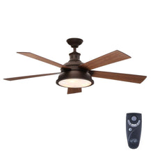 Load image into Gallery viewer, Hampton Bay Marlton 52 in. Indoor Oil-Rubbed Bronze Ceiling Fan YG305-ORB