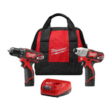 Load image into Gallery viewer, Milwaukee 2494-22 M12 12V Cordless Drill Driver/Impact Driver Combo Kit