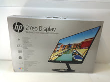 Load image into Gallery viewer, HP 27eb X3W27AA#ABA 27" LED LCD HDMI Display Monitor Black, NOB