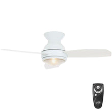 Load image into Gallery viewer, Hampton Bay Sovana 44 in. Indoor White Ceiling Fan with Light Kit 14412