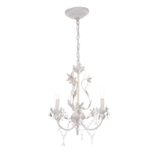 Load image into Gallery viewer, Hampton Bay HB3430-44 Kristin 3 Light Hanging Antique White Mini Chandelier