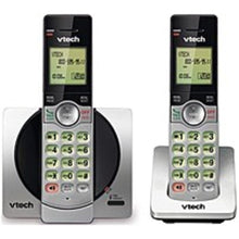 Load image into Gallery viewer, VTech CS6919-2 DECT 6.0 Cordless Phone with 2 Handsets Silver