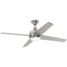 Load image into Gallery viewer, Home Decorators 54725 Mercer 52" LED Brushed Nickel Ceiling Fan 1002227827