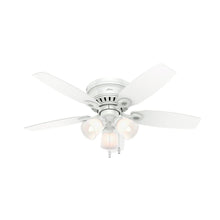 Load image into Gallery viewer, Hunter 52087 Hatherton 46" Indoor White Ceiling Fan with Light Kit