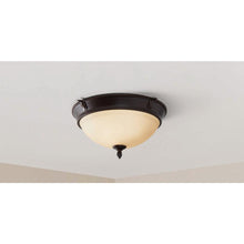 Load image into Gallery viewer, Hampton Bay F566JU02 2-Light Oil-Rubbed Bronze Ceiling Flushmount 1000053495