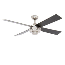 Load image into Gallery viewer, Hampton Bay AL663A-LN Kemper II 52" Liquid Nickel Ceiling Fan 1000554765