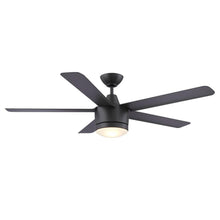 Load image into Gallery viewer, Home Decorators SW1422MBK Merwry 52" LED Matte Black Ceiling Fan 1001236066
